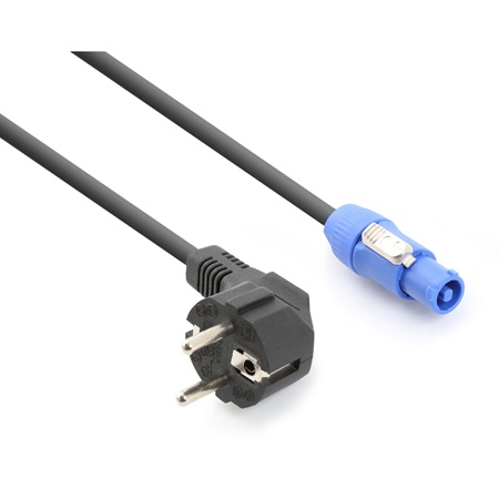 Cordon de type Powercon (bleu) vers PC16A - longueur 3m
