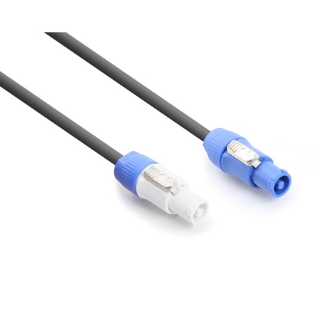 Cordon de type Powercon (bleu) vers Powercon (blanc) - longueur 3m