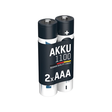 Blister de 2 accumulateurs AAA ANSMANN - 1100mAh, 1,2V