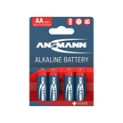 Lot de 4 piles LR06 - AA - Alcaline Ansmann