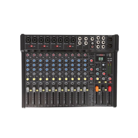 Table de mixage faders 16 canaux + FX + REC + BT TML6BU-DSP 