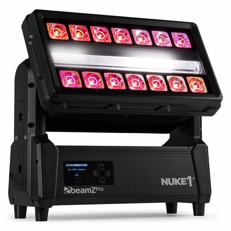 NUKE 1 - projecteur polyvalent wash/strobe motorisé BeamZ Pro