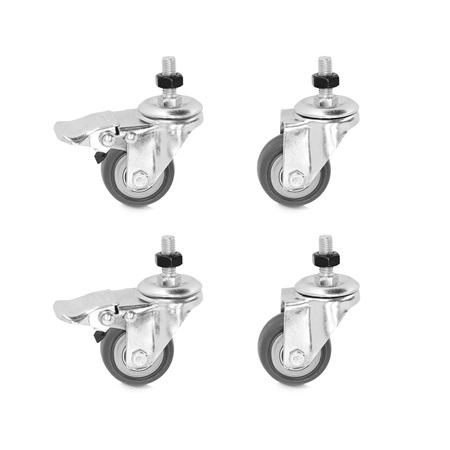 Set de 4 roulettes ADAM HALL 4 STAR CD CASTOR SET