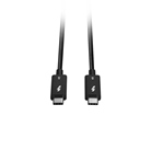 Cordon Thunderbolt 5 USB type C mâle/mâle - Long. : 1m - Noir LINDY 