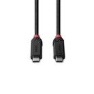 Cordon USB 4 type C mâle/mâle - 2m - Noir LINDY Black Line