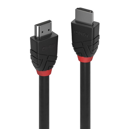 Cordon HDMI 2.1 48Gb/s Ultra High Speed LINDY Black Line - 1m 