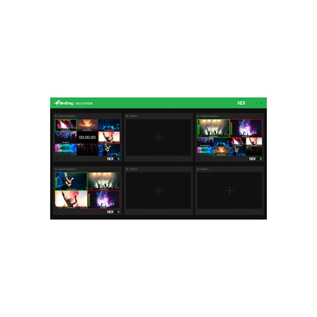 Logiciel 6 sorties 4x4 BirdDog Multiview Pro - NDI Multiviewer Pro MAC