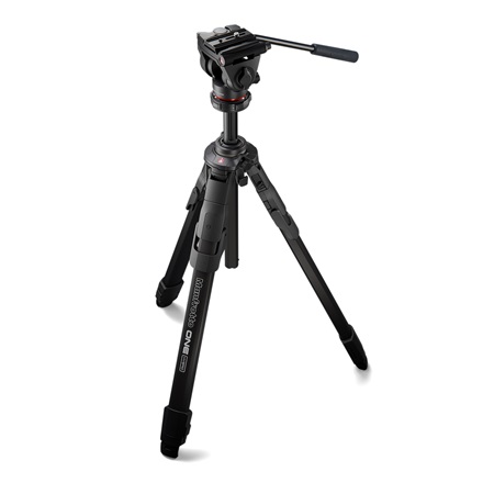 Kit trépied vidéo aluminium MANFROTTO ONE rotule fluide 500X