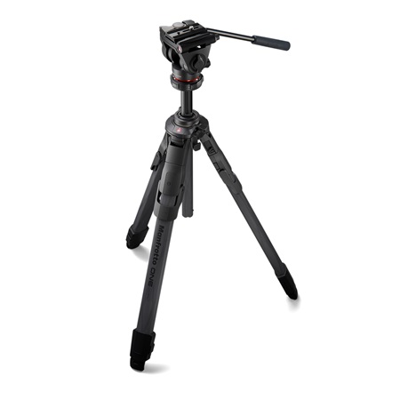 Kit trépied vidéo carbone MANFROTTO ONE rotule fluide 500X