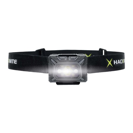Lampe frontale Led HACKNITE Luciole 350H Noir batterie rechargeable