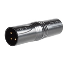 Adaptateur XLR 3 mâle - XLR 3 mâle noir NEUTRIK NA3MM-B