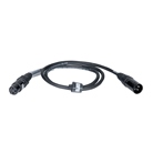 Cordon DMX 3 points mâle-femelle standard - Longueur 50cm - BLACKCABLE