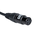 Cordon DMX 3 points mâle-femelle standard - Longueur 50cm - BLACKCABLE