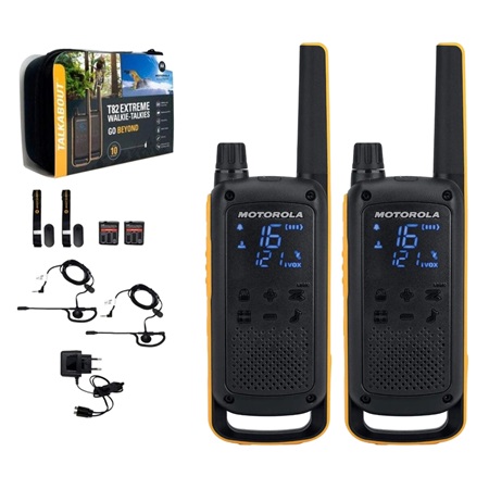 T82 Extreme Motorola - pack de 2 radios étanches IPx4 + chargeurs