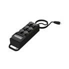 Coffret caoutchouc IP44 P17 32A 5p vers 6 PC 16A NF