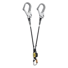 Longe double avec absorbeur d'énergie intégré et connecteurs MGO PETZL