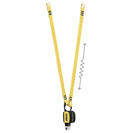 Longe double avec absorbeur d'énergie intégré PETZL Absorbica-Y 150