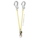 Longe double avec absorbeur d'énergie intégré et connecteurs MGO PETZL