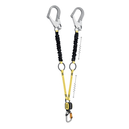 Longe double avec absorbeur d'énergie intégrés PETZL