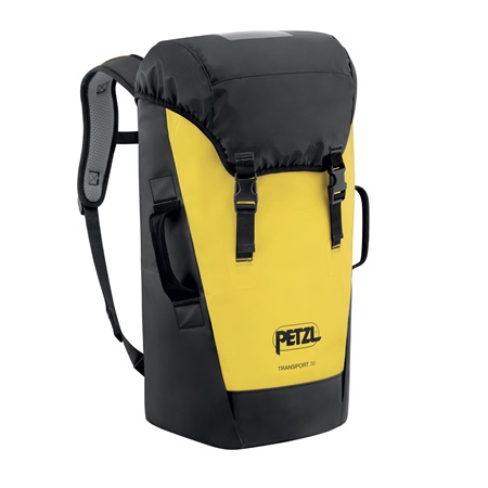 Sac à dos de portage robuste 30l PETZL Transport 30 Jaune/Noir