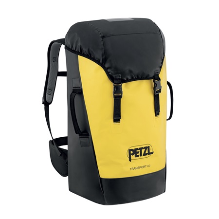 Sac à dos de portage robuste 60l PETZL Transport 60 Jaune/Noir