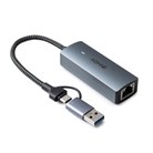 Adaptateur LINDY USB 3.2 type C mâle - Ethernet Multi-Gigabit RJ45