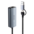 Adaptateur LINDY USB 3.2 type C mâle - Ethernet Multi-Gigabit RJ45