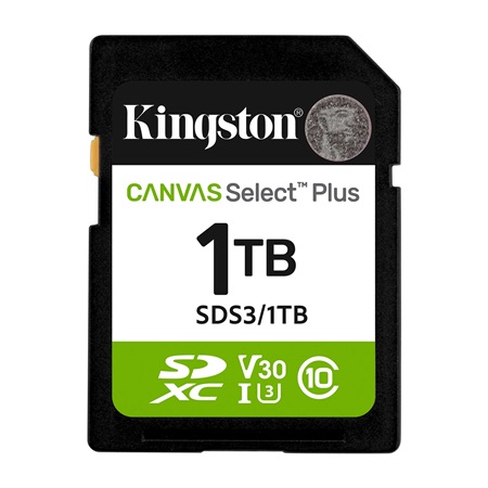 Carte mémoire KINGSTON SD Canvas Select Plus - 1To
