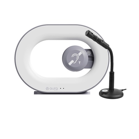 Auraloop+ - solution d'accessibilité hybride boucle + Auracast + mic