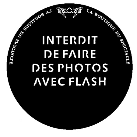 Gobo Flash interdit (texte) Tailles A/B 