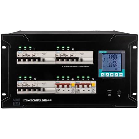 Powercore Showgear 125.5C - distributeur 125A vers 3 x 63A + 2 x 32A