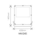 Kosnic Havasu front de mer 240W - projecteur led haute résistance IP66