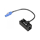 Adaptateur Hilec Powercon bleu vers boitier in/out TRUE1 (M/F)