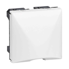Sortie de câble 2 modules Mosaic Legrand - blanc
