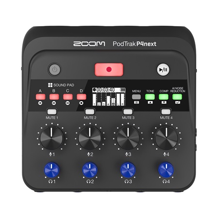 Podtrak P4 Next Zoom - console podcast enregistreur 4 pistes