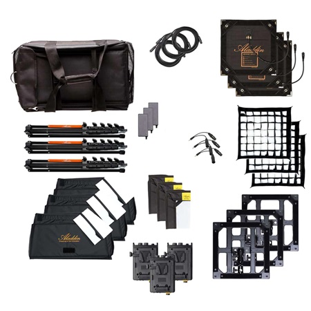 Kit 3 panneaux Led souple et flexible ALADDIN Mosaic Mini 1x1 RGBWW