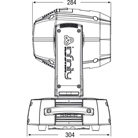 Projecteur asservi Led blanche 6000K 100W INFINITY iS-100 Spot