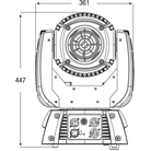 Projecteur asservi Led blanche 6000K 100W INFINITY iS-100 Spot