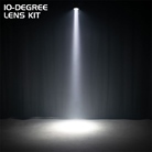 Mini projecteur LED 15W RGBW angle 4° + lentilles SABER SPOT ADJ