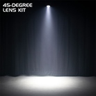 Mini projecteur LED 15W RGBW angle 4° + lentilles SABER SPOT ADJ