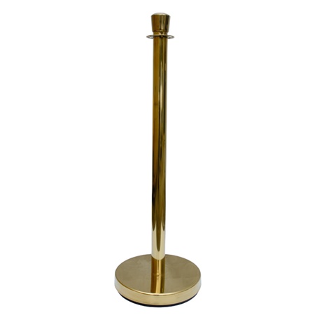 Potelet ou poteau à corde doré / Or / Laiton VISO - Hauteur : 98cm