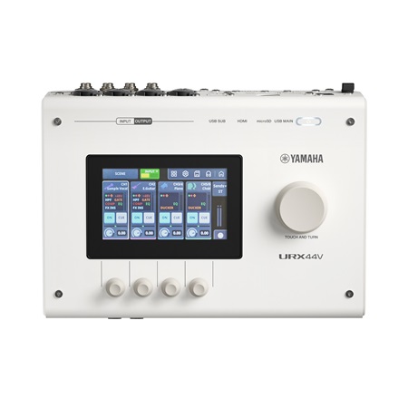 Yamaha URX44V interface audio vidéo USB-C blanche
