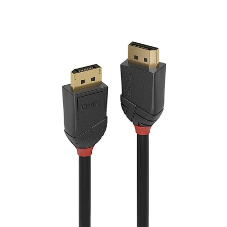 Lindy 36515 Cable DisplayPort 2.1 54G de 0.5m, Black Line