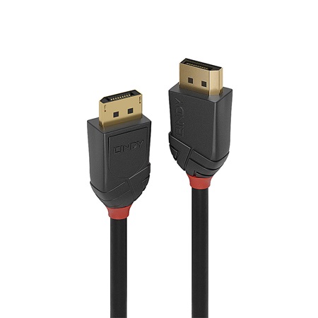 Lindy 36520 Câble DisplayPort 2.1 80G 1m, Black Line