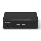Lindy 39312 Switch KVM DisplayPort 1.4, USB 3.0 & Audio, 2 ports