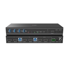 Lindy 39314 Switch KVM Dual Head HDMI 4K60, USB 3.0, 2 Ports