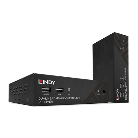 Lindy 39374 Kit Extender KVM HDBaseT Dual HDMI USB 100m