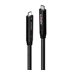 Lindy 43399 Câble USB-C Fibre Hybride 10G 4K144 15m