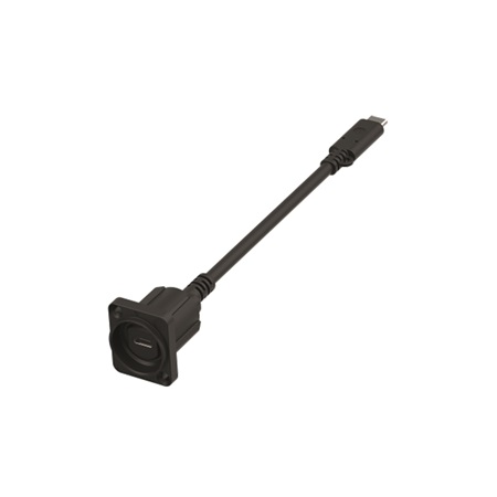 Embase USB-C 5G NEUTRIK NAUSBC-5G-FL20 cordon 20 cm