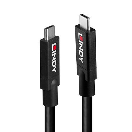 LINDY 43439 Câble actif USB 3.2 Type C 10 Gbit/s 8K60 100 W, 8 m